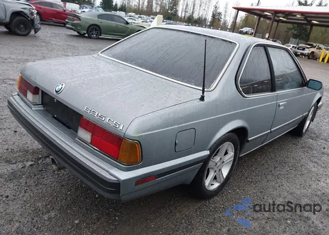 1988 BMW 635 Csi Automatic from USA, damaged, VIN WBAEC8414J3266701
